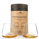 Set de 2 verres Topographic : Tre Cime di Lavaredo & Monte Rosa