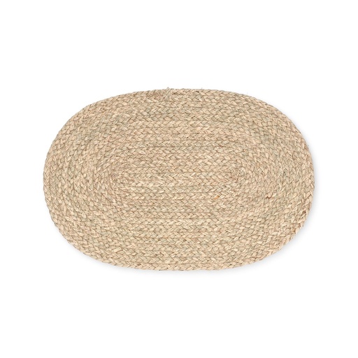 [FD000027] Set de table ovale en feuille de maïs beige