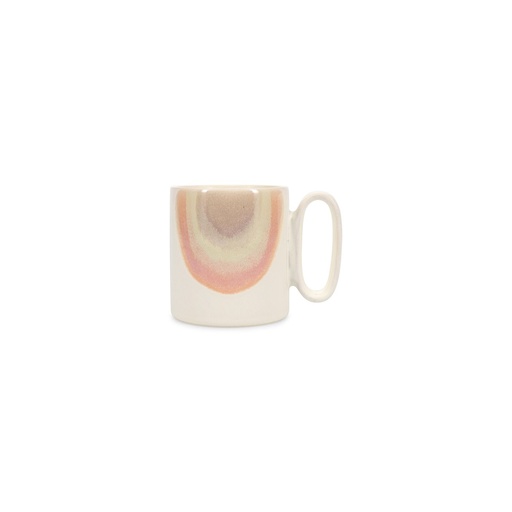 [FD000037] Mug beige/rose peint