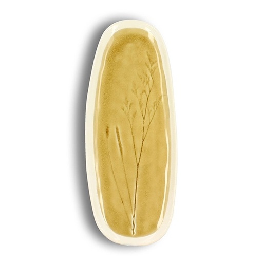 [OG000026] Plat oval motifs Gypsophile