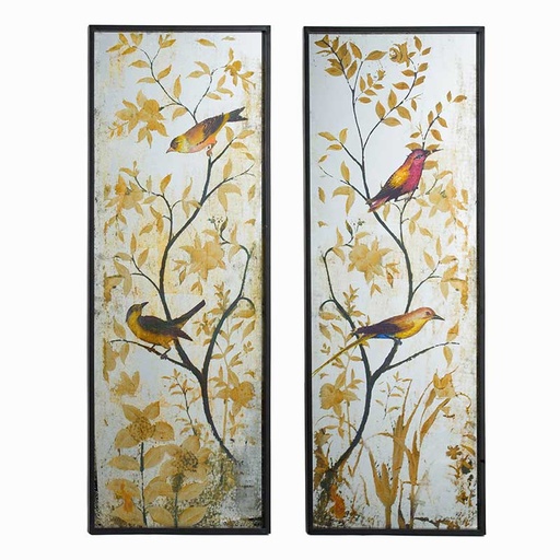 [GP000013] Ensemble 2 miroirs aux oiseaux