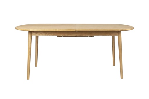 [ZU000110] Table ovale avec allonges en chêne