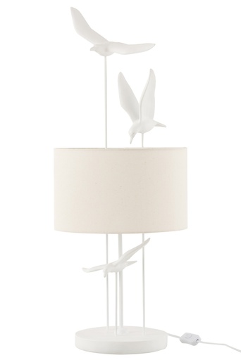 [JL000164] Lampe oiseaux blancs