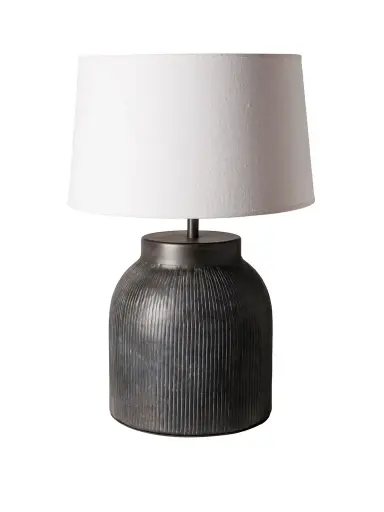 [CH003107] Lampe à poser gris striée