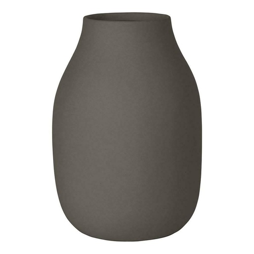 [BO000089] Vase COLORA gris acier taille L