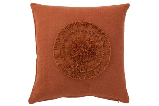 [JL000095] Coussin terracotta 45 X 45 cm