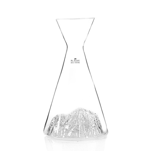 [KM000056] Carafe Topographique à eau Mont blanc