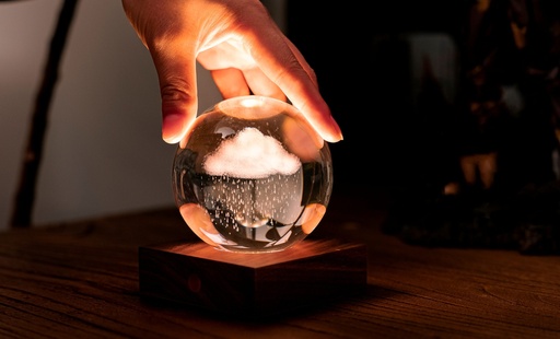 [GY000010] Lumière boule en cristal Nuage de pluie